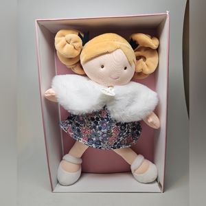 NEW Jolijou Blonde with Floral Dress Demoiselle Pretty Soft Doll